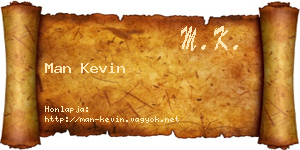 Man Kevin névjegykártya
