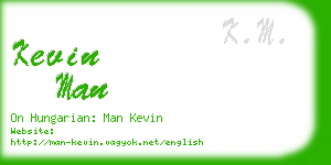 kevin man business card